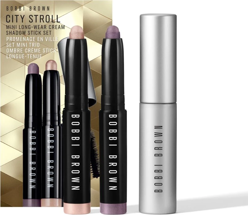 Bobbi Brown Holiday City Stroll Mini Long-Wear Cream Shadow Stick Set 3 Bobbi Brown Holiday City Stroll Mini Long-Wear Cream Shadow Stick Set