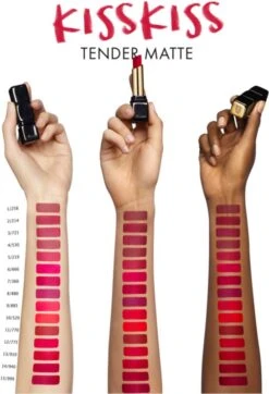 GUERLAIN KissKiss Tender Matte -Estée Lauder Boutique guerlain kisskiss tender matte rouge a levres longue tenue a effet mat 2