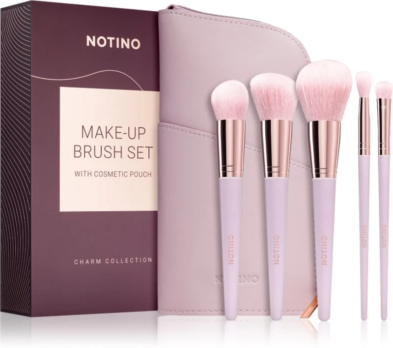 Notino Charm Collection Make-up Brush Set With Cosmetic Pouch 3 Notino Charm Collection Make-up Brush Set With Cosmetic Pouch