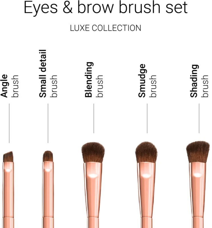 Notino Luxe Collection Eyes & Brow Brush Set 4 Notino Luxe Collection Eyes & Brow Brush Set – Image 2