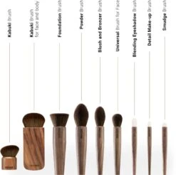 Notino Wooden Collection Make-up Brush Set -Estée Lauder Boutique notino wooden collection make up brush set kit de pinceaux 7