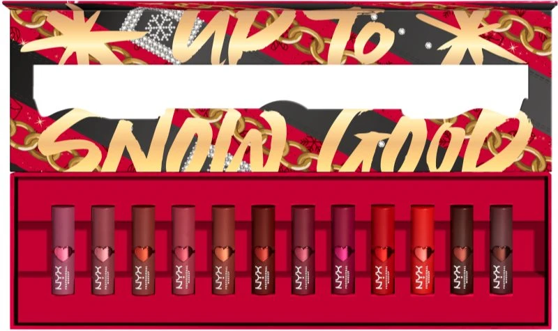 NYX Professional Makeup Limited Edition Xmass Mrs Claus Oh Deer Matte Lip Vault 4 NYX Professional Makeup Limited Edition Xmass Mrs Claus Oh Deer Matte Lip Vault – Image 2
